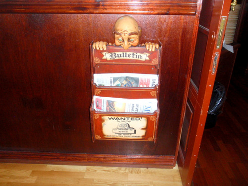 News and Periodicals Dispenser.